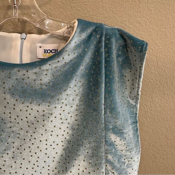 KOCH | Size medium | teal with gold dots Wren top - Picture 6 of 7